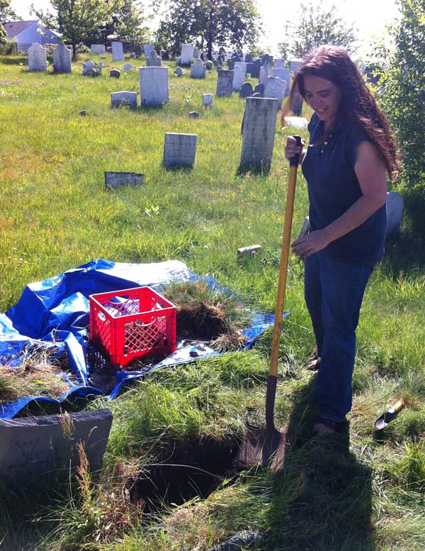 Nikki and the tarp and crate method