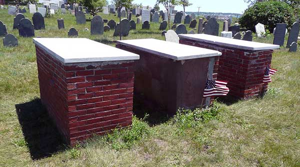 Burrows, Blyth, Waters box tombs