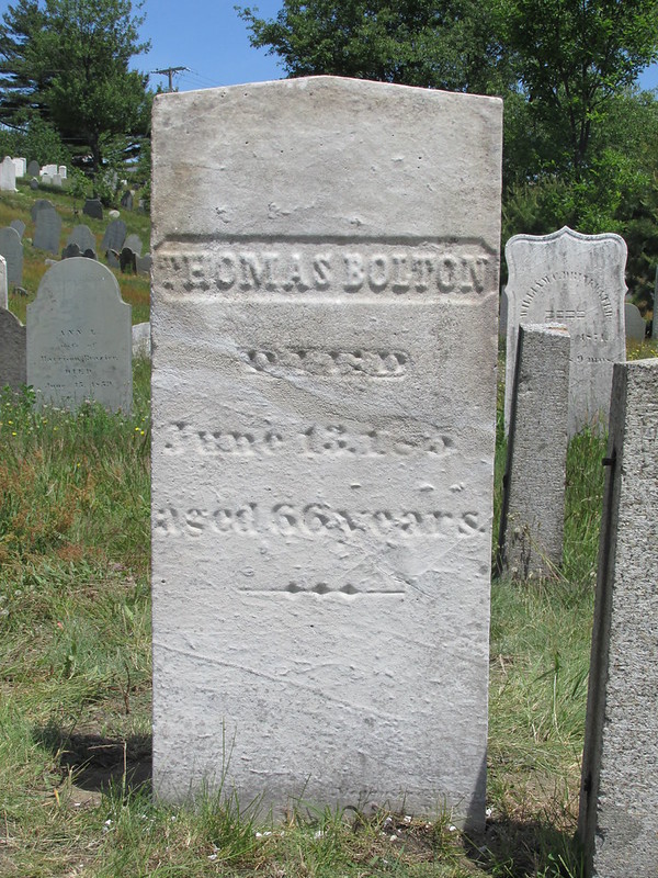 old marble gravestone
