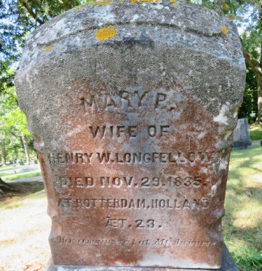 old marble gravemarker with a rounded top